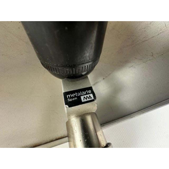 Gray Mid-Century Desk Lamp from Metalarte, Spain, 1970s For Sale - Image 8 of 10