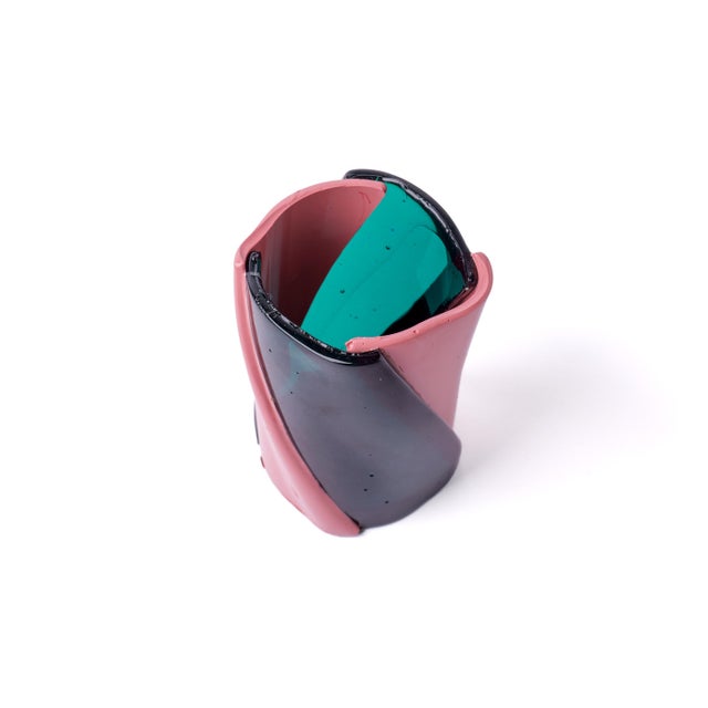 Contemporary Twirl Vase by Enzo Mari for Corsi Design Factory For Sale - Image 3 of 8