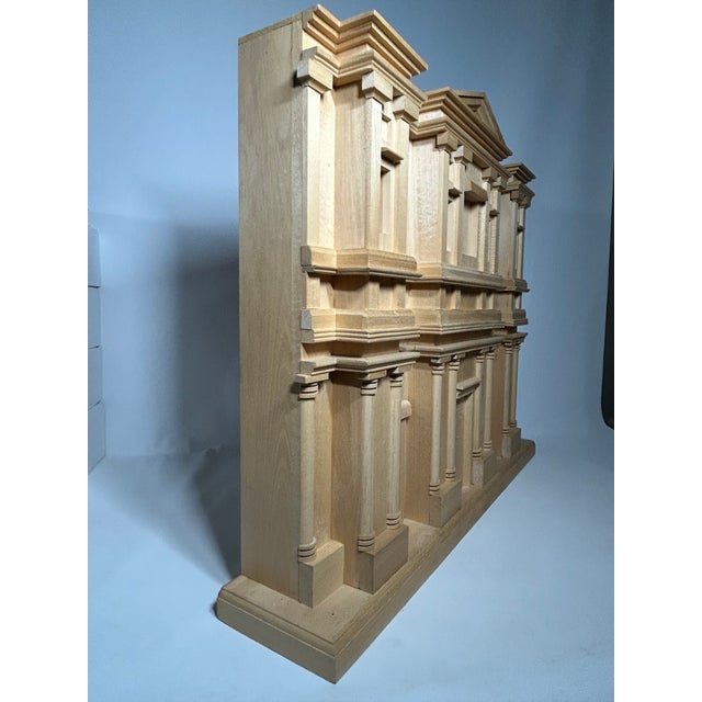 Grand Tour Vintage Architectural Heritage Basswood Model of Michelangelo's San Lorenzo Facade Maquette - 1 Piece For Sale - Image 3 of 6