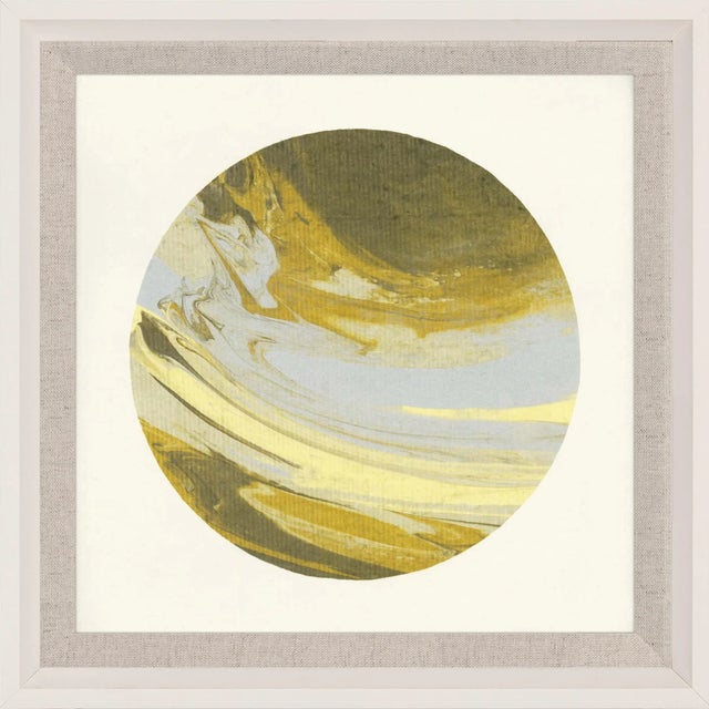 Contemporary Planetary Series, Small: Green 2, Framed Artwork For Sale - Image 3 of 3
