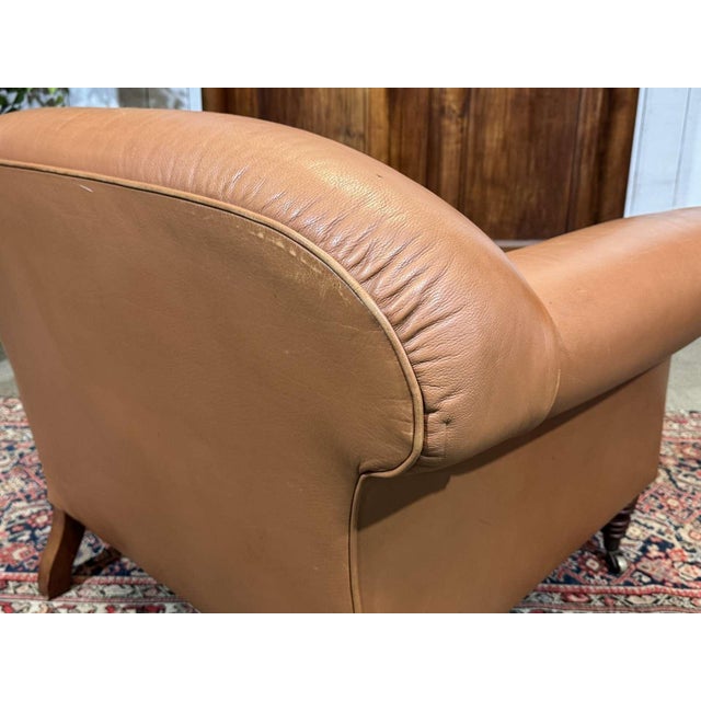 Modern English Leather Club Chair, 1990s For Sale - Image 13 of 17