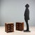 Pair of mahogany bedside tables in a nautical style. Underneath the top is a pull-out drawer and three drawers underneath,...