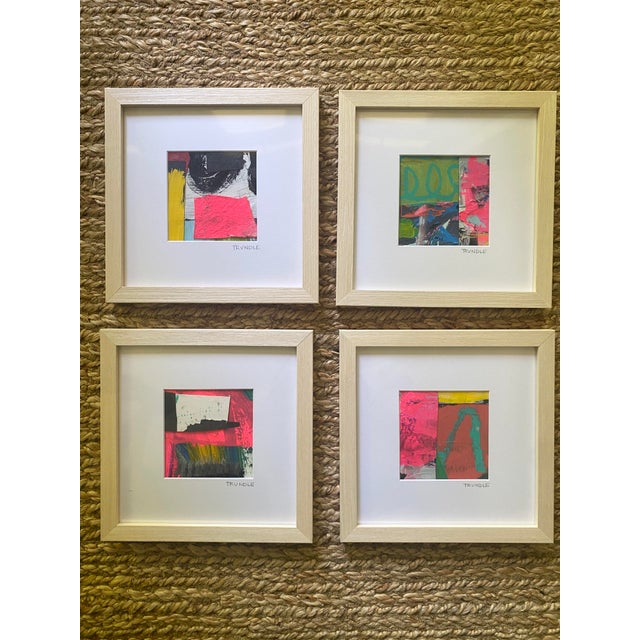 Sarah Trundle "Proof" Contemporary Abstract Mixed Media Collage on Paper by Sarah Trundle, Framed For Sale - Image 4 of 6