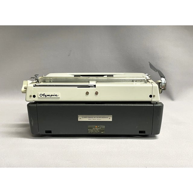 Olivetti 1970 S M8 Olympia Portable Typewriter For Sale - Image 4 of 12
