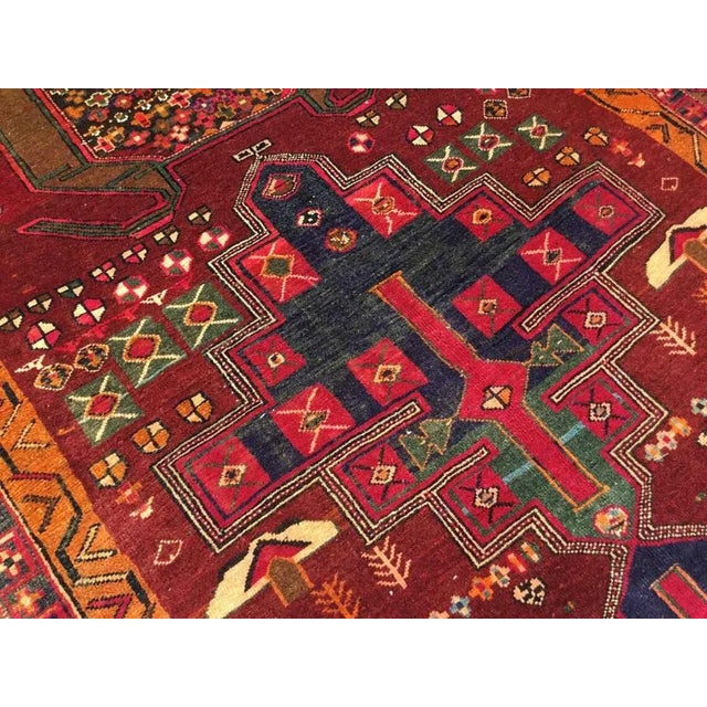 Burnt Orange Burnt Orange Vintage Turkish Wide Rug Runner - 56" X 124" For Sale - Image 8 of 10