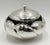 Mexican 1960s Los Castillo Taxco Silver Plate & Malachite Lidded Bowl, Mexican Modernism For Sale - Image 3 of 18