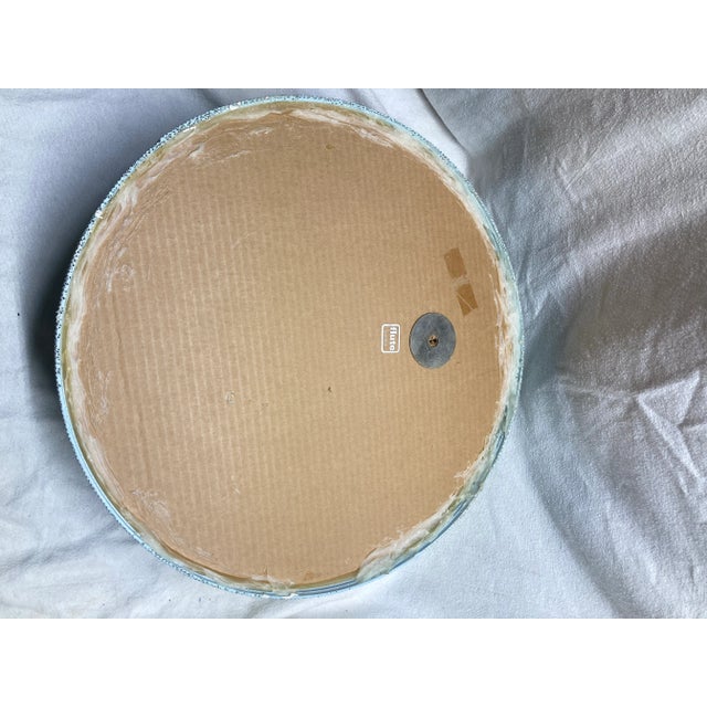 Mid 20th Century Mid 20th Century Postmodern Blue Corrugated Cardboard Mirror by Flute of Chicago For Sale - Image 5 of 5