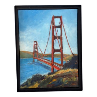 "Gateway to the Bay" Original Oil Painting Framed For Sale