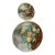 Late 19th Century French Majolica Delonge Trompe l'Oeil Circular Pear Dishes, One Small, One Large For Sale