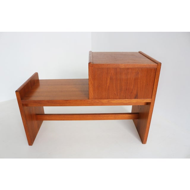 Mid-Century Danish Teak Hall Bench by Bornholm Møbelfabrik, 1960s For Sale - Image 12 of 16