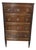 French Mahogany Chest of Drawers For Sale