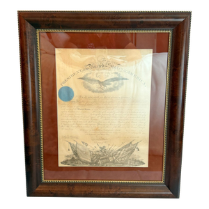 Mid 19th Century Abraham Lincoln Brigadier General Commission Signed as President