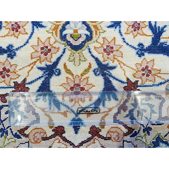 Isfahan Silk and Wool Rug, 1980s For Sale - Image 4 of 7