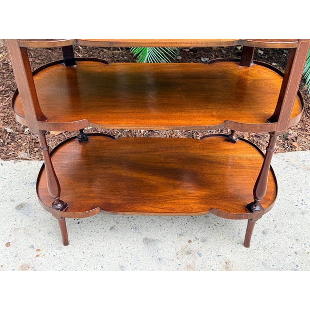 Regency 3 Tier Mahogany Server Etagere Bar For Sale - Image 14 of 14
