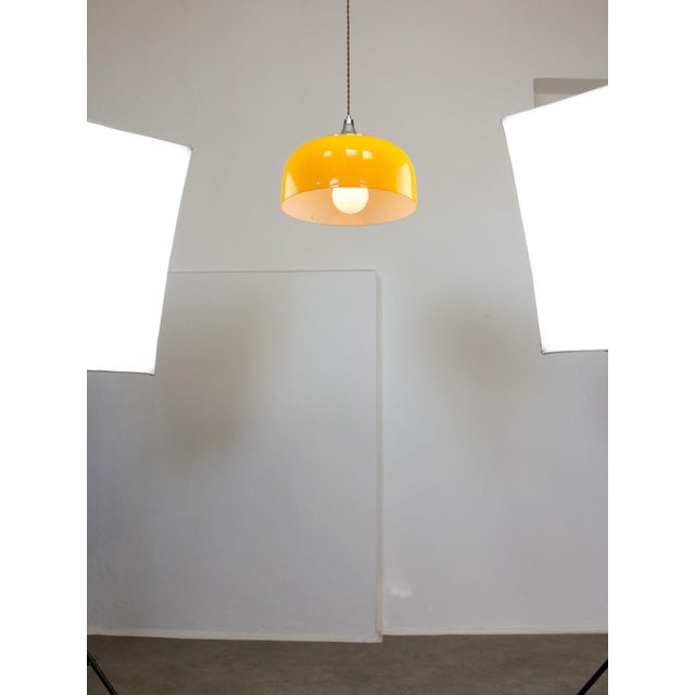 Space Age Yellow Pendant from Guzzini, 1970s For Sale - Image 6 of 18