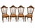 Romantic Chairs in Wood, Set of 4 For Sale - Image 6 of 6