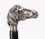 Antique Silver Novelty Horse Head Walking Cane Stick, 1800s For Sale - Image 6 of 7