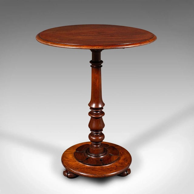 Wood 1830s Antique Tilt Top Wine Table For Sale - Image 7 of 11