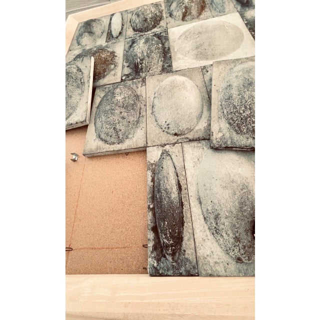 1960s Sculptural and Decorative Wall Panel in Cement, 1960s For Sale - Image 5 of 15