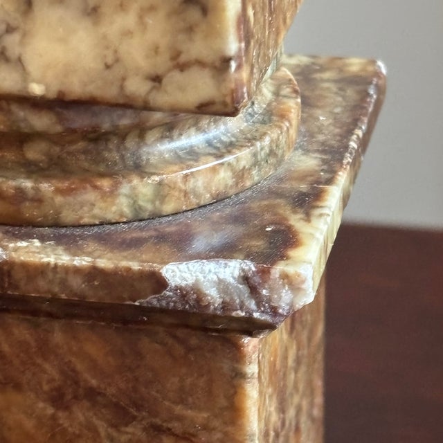 Italian Neoclassical Alabaster Obelisk For Sale In Baltimore - Image 6 of 18