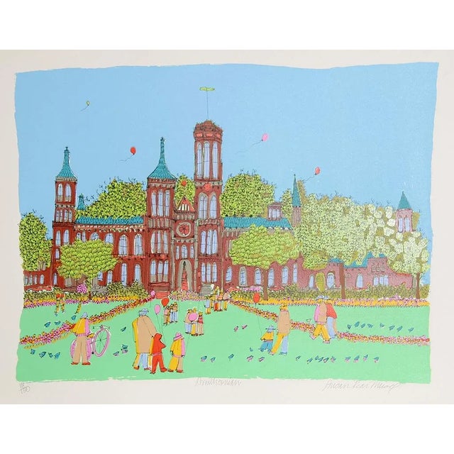 American Smithsonian, Signed Screenprint by Susan Pear Meisel For Sale - Image 3 of 3