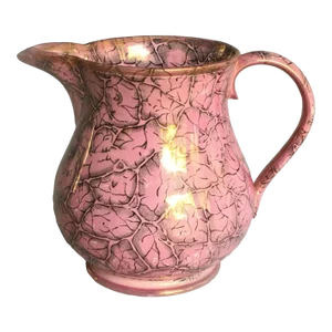 Late 19th Century Staffordshire Pink Lustre Jug