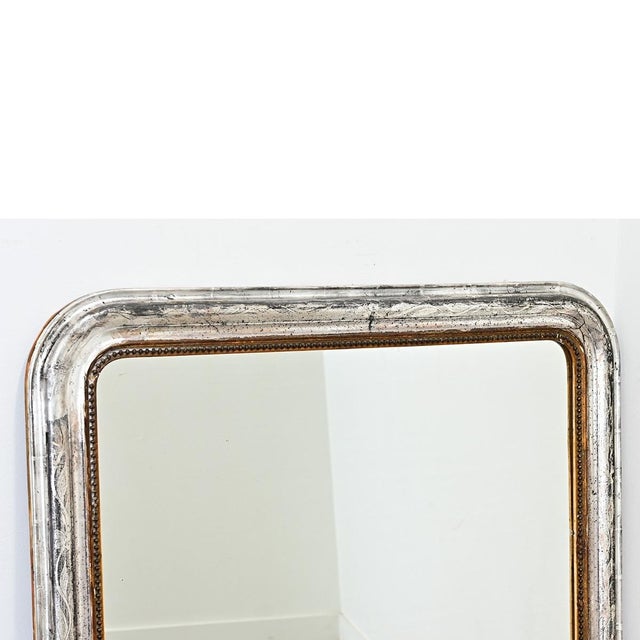 French French 19th Century Silver Gilt Louis Philippe Mirror For Sale - Image 3 of 12