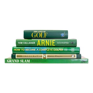 Vintage Green Golf Coffee Table Set- 5 Pieces For Sale