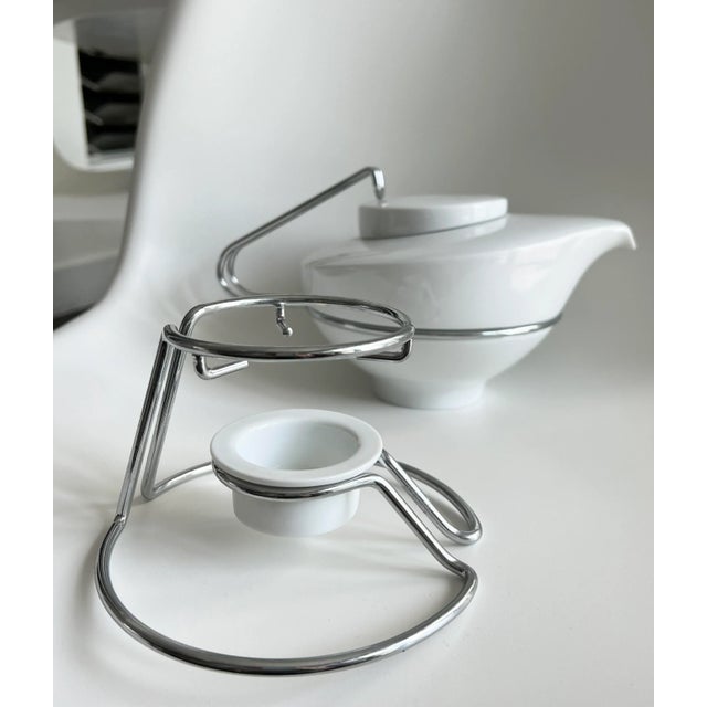 1990s 1990s Vintage Mikaela Dorfel Mono Germany Gemiini Porcelain Tea Pot Set- 5 Pieces For Sale - Image 5 of 8