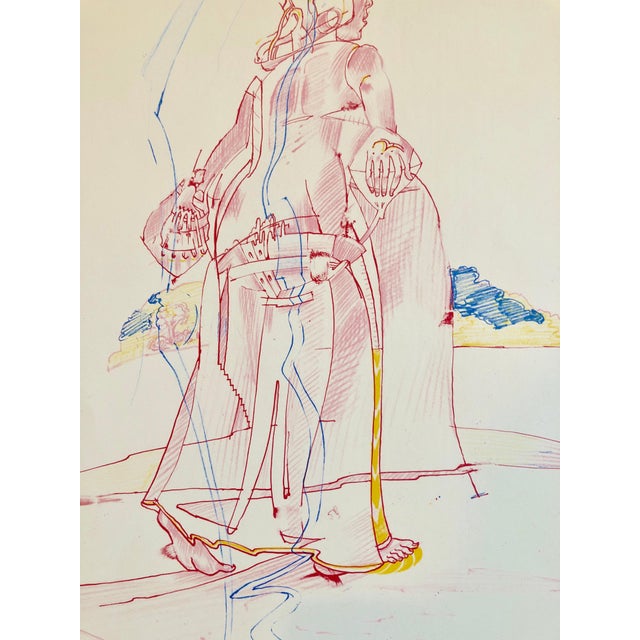 1970s André Thomkins, 1970s Modernist Swiss Colorful Surrealism Signed Dada Lithograph Andre Thomkins For Sale - Image 5 of 7