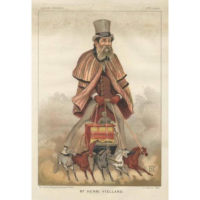 Antoine Bisetsky, Henri Viellard, 1885, Chromolithograph on Paper For Sale - Image 10 of 10