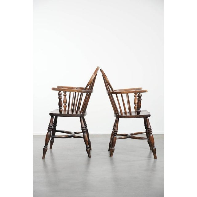 English Windsor Chairs, Set of 2 For Sale - Image 4 of 16