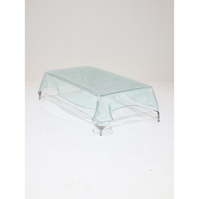 Glass Handkerchief Coffee Table, Italy, 1980s For Sale - Image 15 of 15