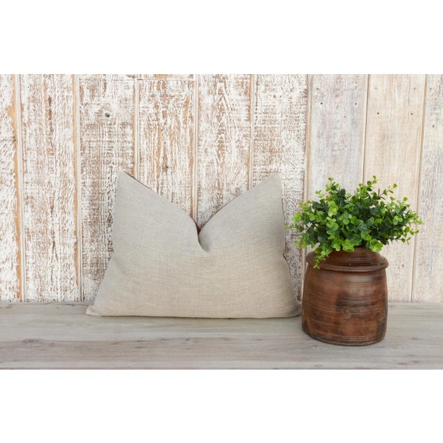 Textile Tisha Antique Indian Folk Lumbar Pillow For Sale - Image 7 of 9