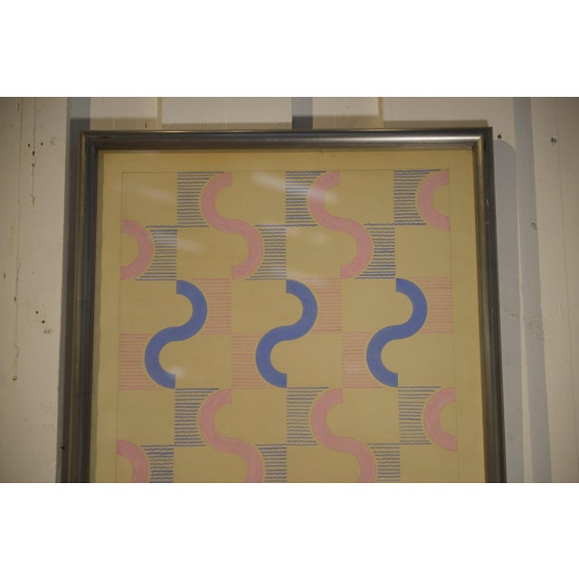 Jean Boris Lacroix, Modernist Composition, 1940s, Gouache on Paper For Sale - Image 9 of 13