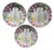 French Art Nouveau Majolica Asparagus Plates from Saint Clément, 1920s, Set of 3 For Sale