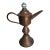 1950s Dutch Copper Pedastal Snotneus Whale Oil Lamp For Sale