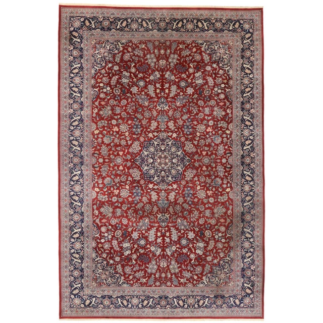 Vintage Persian Tabriz Rug - 11'11 x 17'11 For Sale - Image 9 of 9
