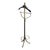 Neoclassical Valet Stand in Leather-Covered Brass For Sale - Image 6 of 6