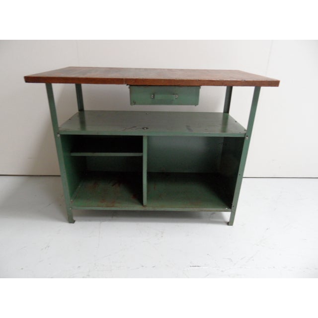 Industrial Vintage Industrial Work Bench, 1950s For Sale - Image 3 of 11