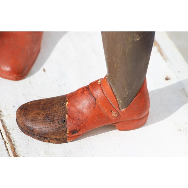 Brown 18th Century Portuguese Wooden Saint Legs For Sale - Image 8 of 13