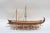 Handcrafted Ancient Greek Trireme Ship Model – Museum-Quality Wooden Galley for Historical Decor For Sale - Image 4 of 14