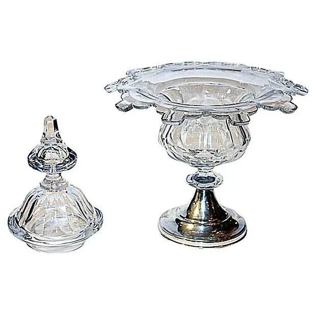Traditional Antique Crystal & Silver Pokal For Sale - Image 3 of 7