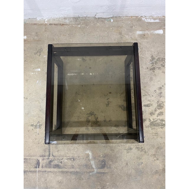 Brown Percival Lafer Rosewood and Smoked Glass Coffee or Side Table, 1970s For Sale - Image 8 of 11