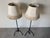 1980s Vintage Metal Tripod Floor Lamps With Double Socket & Brass Pull Chains – A Pair/ Sold For Sale - Image 12 of 12