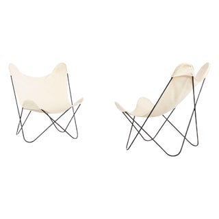 Italian White Tripolina Chairs by Gastone Rinaldi for Rima, Set of 2 For Sale
