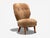Swedish Modern, Slipper Chair, Brown Sheepskin, Birch, Sweden, 1950s For Sale - Image 4 of 10
