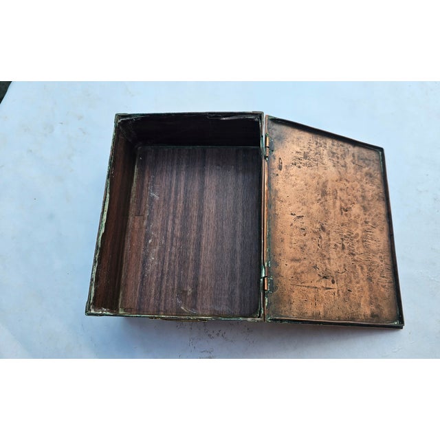 Pre-War Heraldic Box in Copper, 1890s For Sale - Image 6 of 9