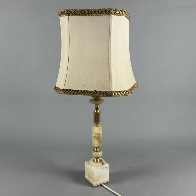 Macedonian Onyx Table Lamp, 1960s For Sale - Image 4 of 15