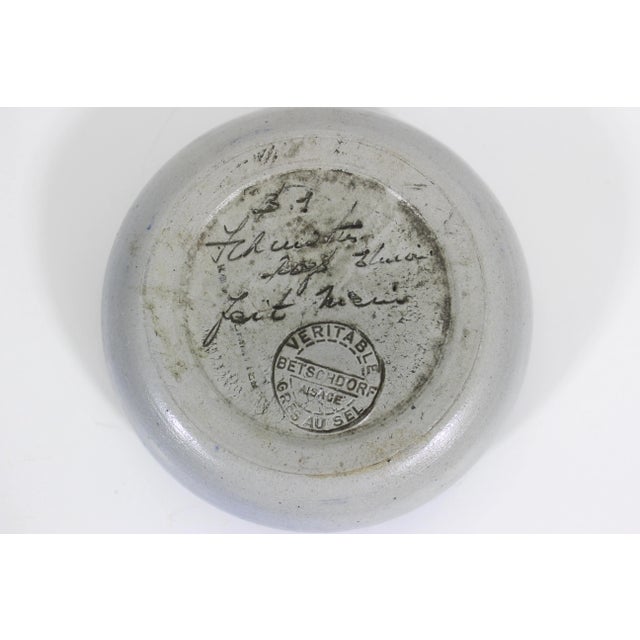 1970s Alsace Souvenir Ashtray Gres Au Sel Schmitter À Betschdorf Salt and Sandstone Ashtray Dish For Sale - Image 9 of 9